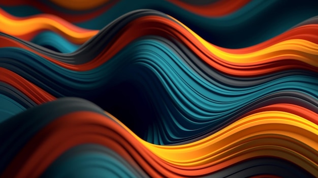 Een kleurrijke achtergrond met een zwarte achtergrond en een blauwe achtergrond met oranje en blauwe lijnen.