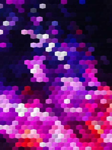 Foto een kleurrijke achtergrond van paarse en paarse gekleurde kralen