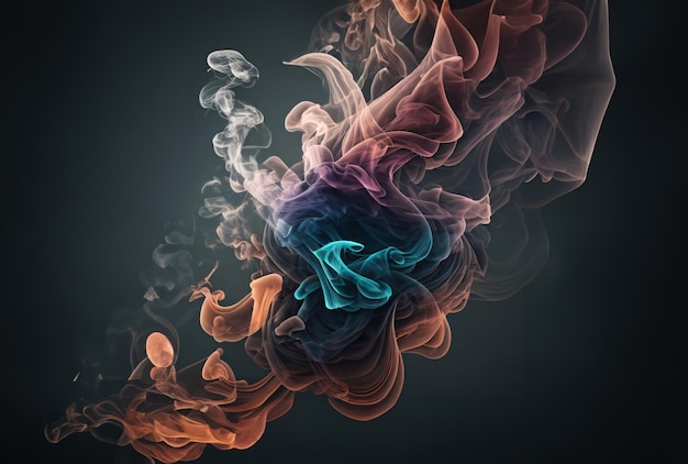 Een kleurrijke afbeelding van een bloem met het woord "rook".