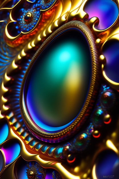 Een kleurrijke afbeelding van een mobiele telefoon met een grote cirkel in het midden.
