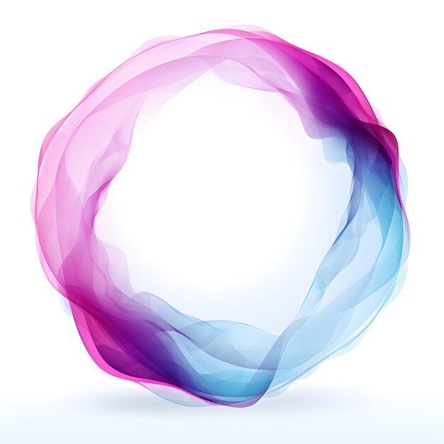 een kleurrijke bol met een blauwe en roze kleur erop