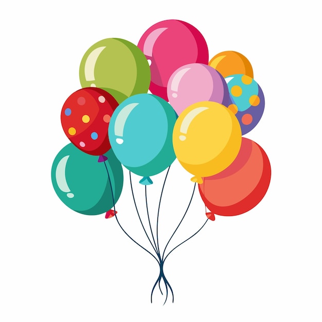 een kleurrijke foto van ballonnen met het woord regenboog aan de onderkant