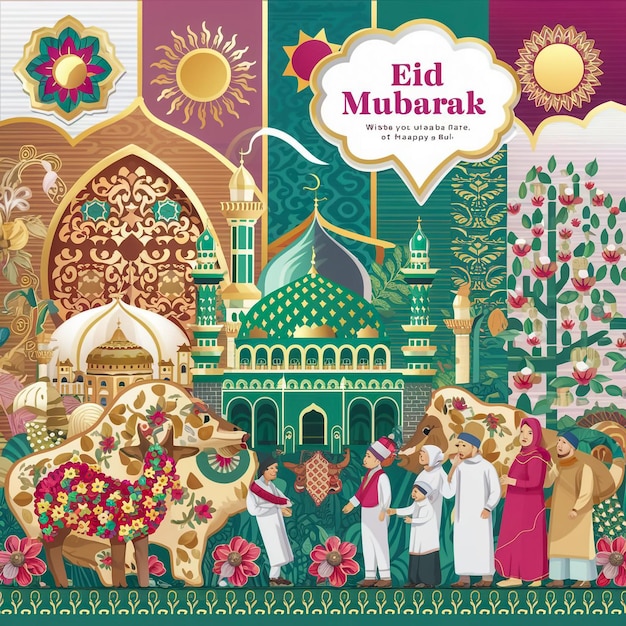 een kleurrijke poster voor het Arabische festival van Arabisch