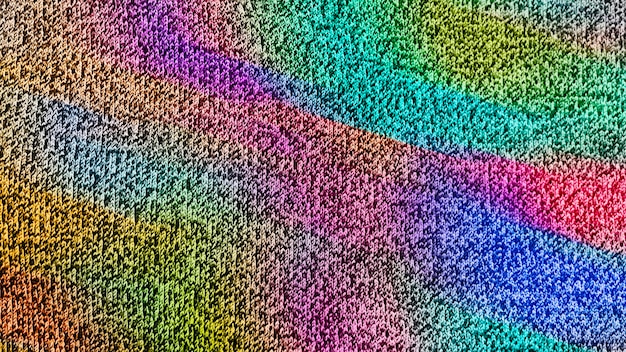 Een kleurrijke stof met een regenboogpatroon