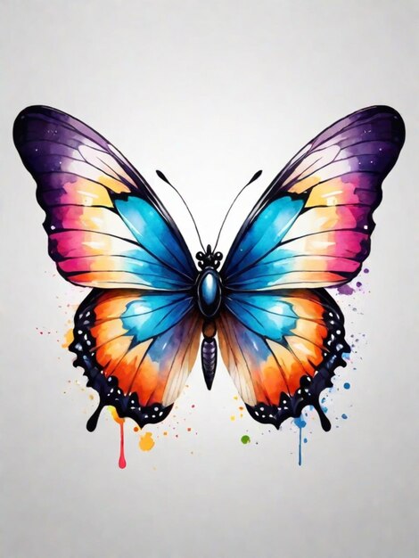 een kleurrijke vlinder