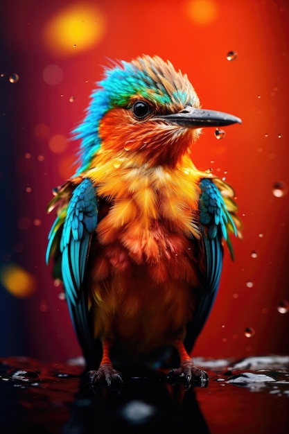 een kleurrijke vogel