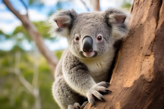 Een koala in een boom