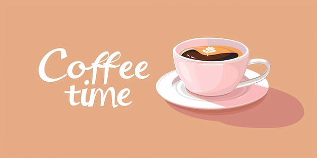 een kop koffie een poster achtergrondbeeld van een kop koffie koffiebonen