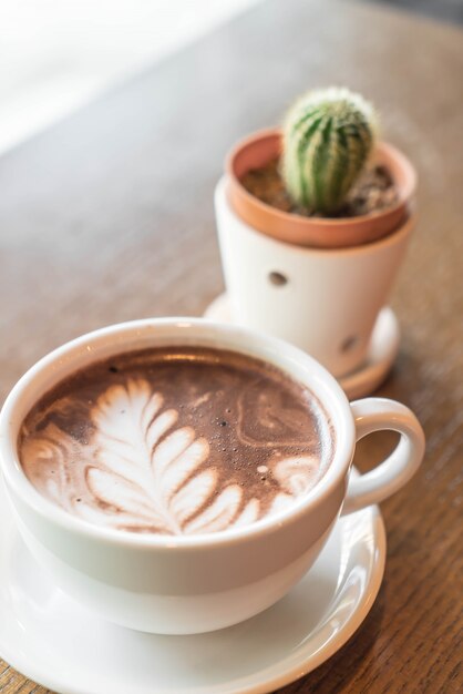 een kopje chocola latte