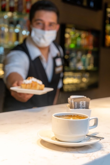 Foto een kopje koffie en een kopje koffie