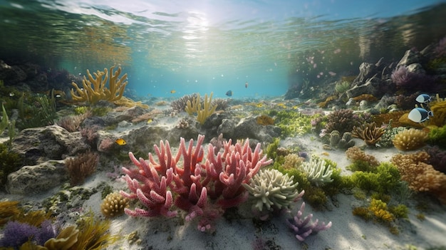 Een koraalrif in het Great Barrier Reef