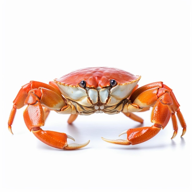 Een krab met een grote mond en een grote neus.