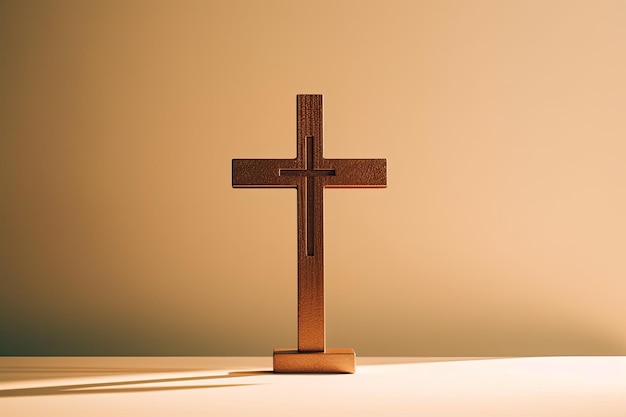 een kruis op een tafel