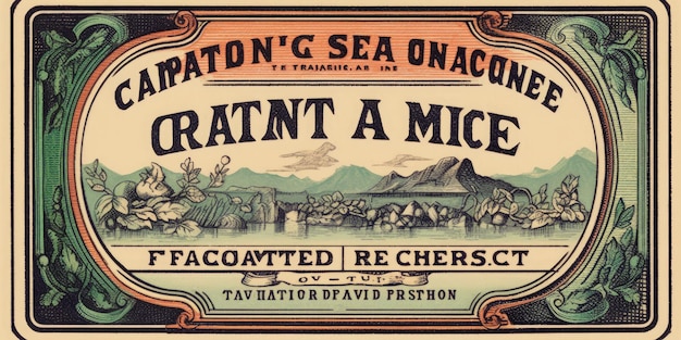 Een label met 'patton's sea ojavulin' erop