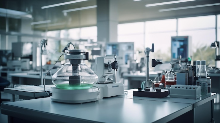 Foto een laboratorium voor medisch onderzoek
