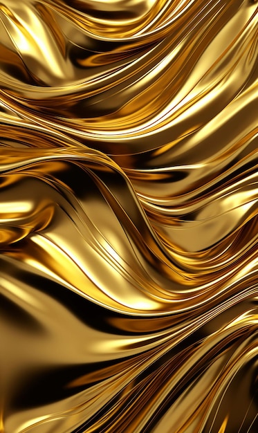 Een laken van goudkleurige stof met een zachte golf van licht.
