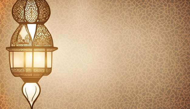 een lamp met een gouden achtergrond en een decoratief patroon
