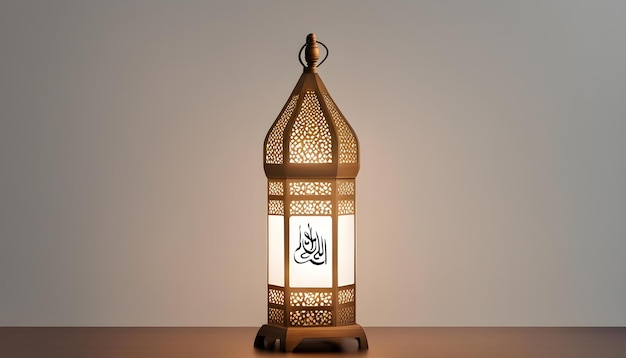 een lamp met een ontwerp waarop het jaar staat