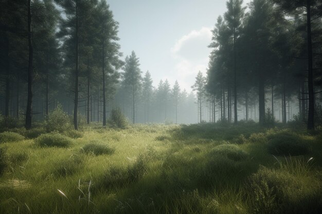 Een landschap met een blauwe lijn en witte lijnen