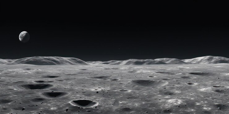 een landschap van de maan