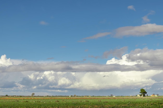 Een landschap van de vlakten van Castilla