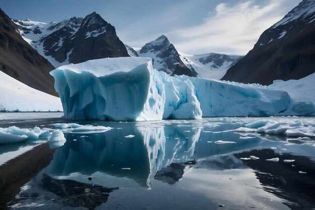 Een landschap van een gletsjer
