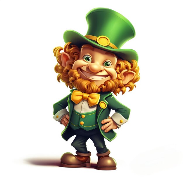 Een Leprechaun St. Patrick's Day cartoon personage mascotte die een duim omhoog geeft