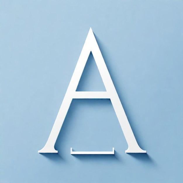 Een letter 3d rendering illustratie letter een 3d rendering illustratie letter het alfabet