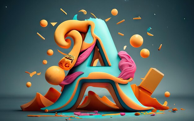 Een letter in 3D