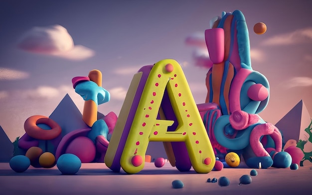 Een letter in 3D