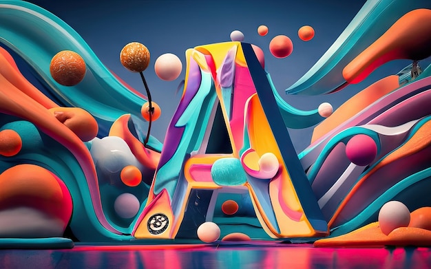 Een letter in 3D