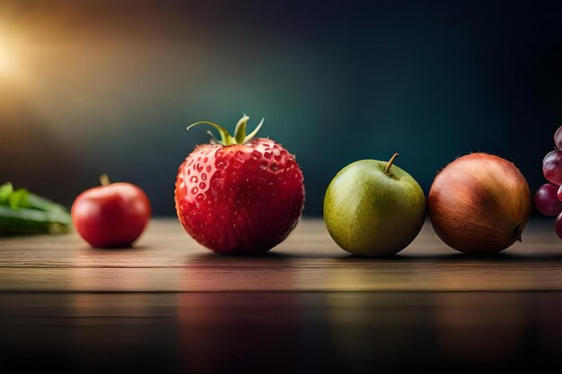 Een levendige verzameling gezonde groenten en fruit