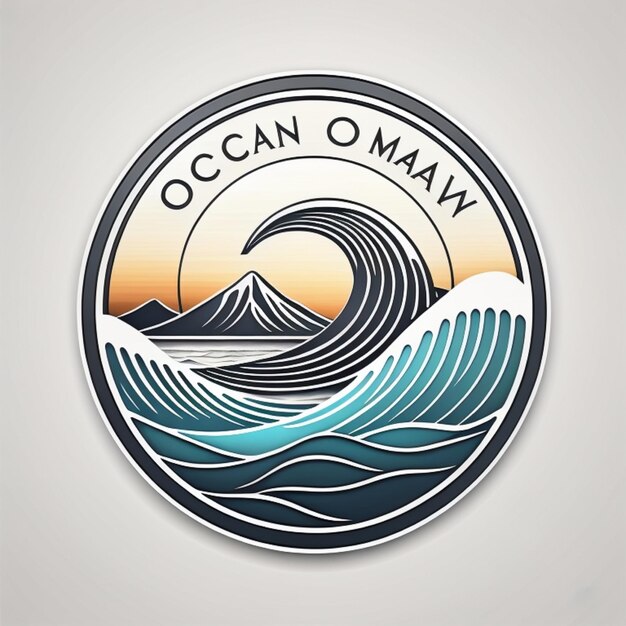 Foto een logo voor de oceanic company