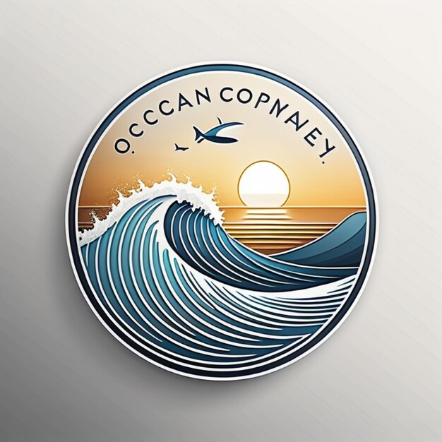 Foto een logo voor de oceanic company