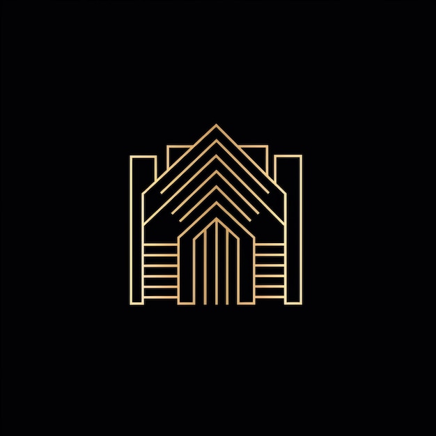 een logo voor een gebouw dat verlicht is