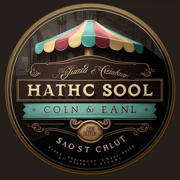 Een logo voor een markt genaamd hatc soul.