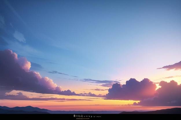 Een lucht vol wolken met de naam van de zon erop