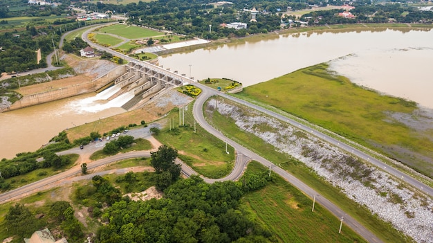 Een luchtfoto van Floodgate