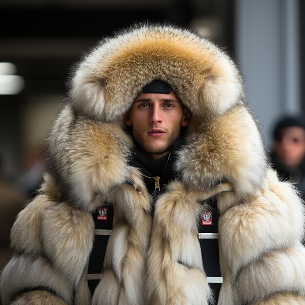 Een luxe bontjas gemaakt van de zachtste en warmste bont in een eenvoudige en elegante stijl