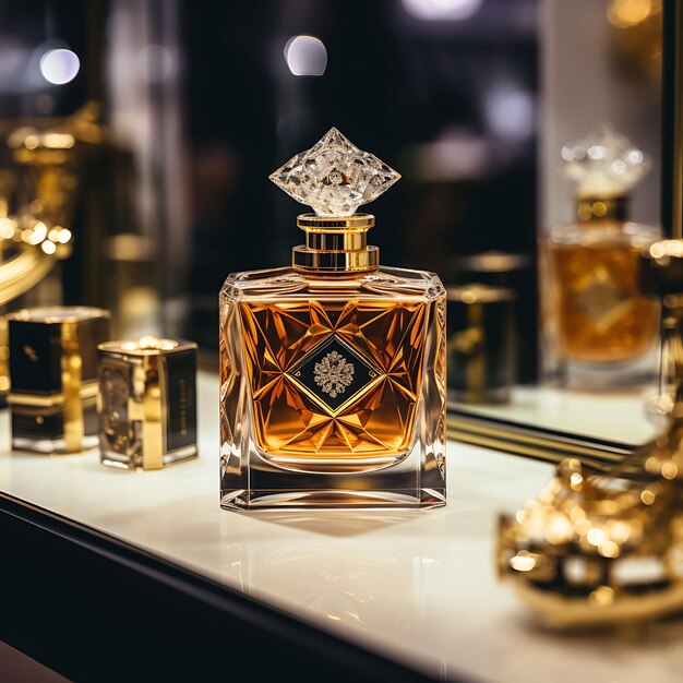 Een luxe parfum in de winkel.