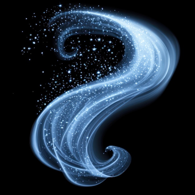 Een magische gloed gloeiende effect nacht