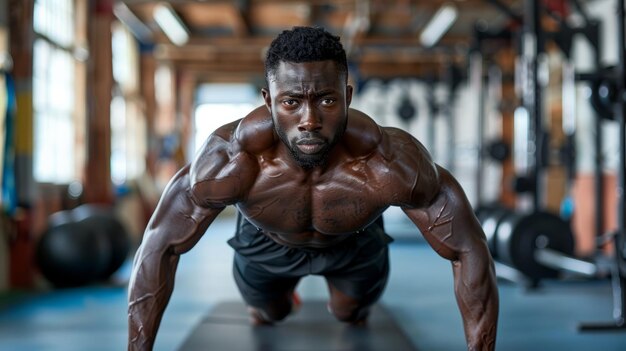 Een man die een circuit training doet voor kracht