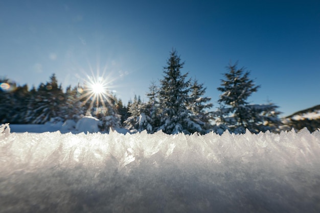 Een man die met een snowboard over een besneeuwde helling rijdt