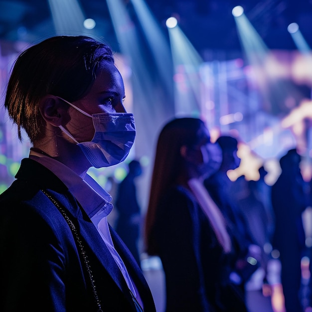 een man met een masker waarop staat " snurken "