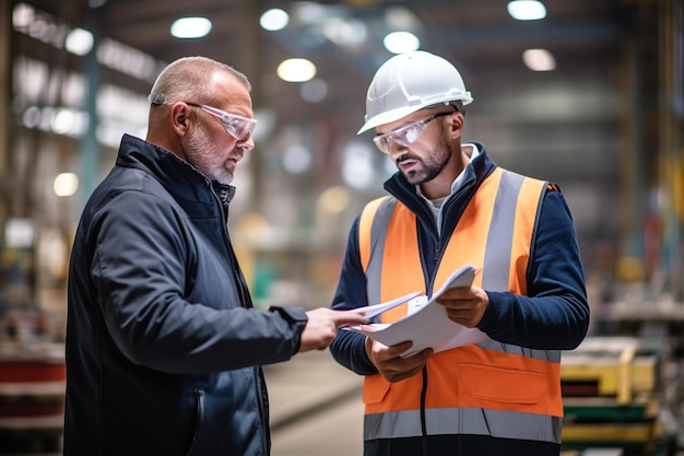 Een managerinspectie van industriële activiteiten Generatief door Ai