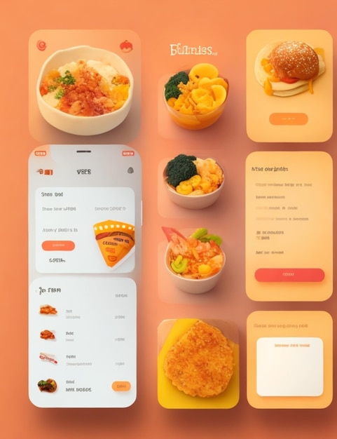 Een menu voor pizza en een app voor het menu.