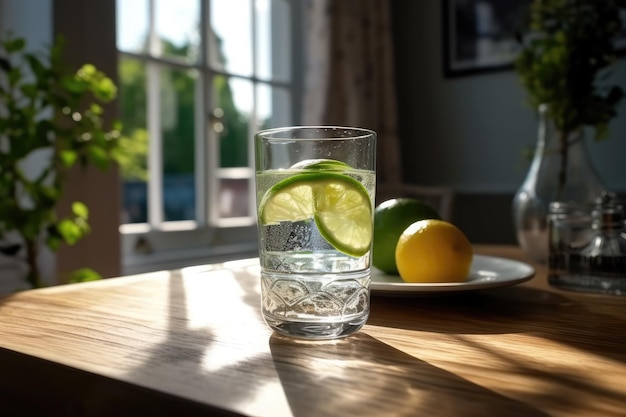 een met glas doordrenkt water professionele reclame food fotografie