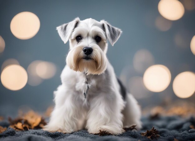 Een miniatuur schnauzer