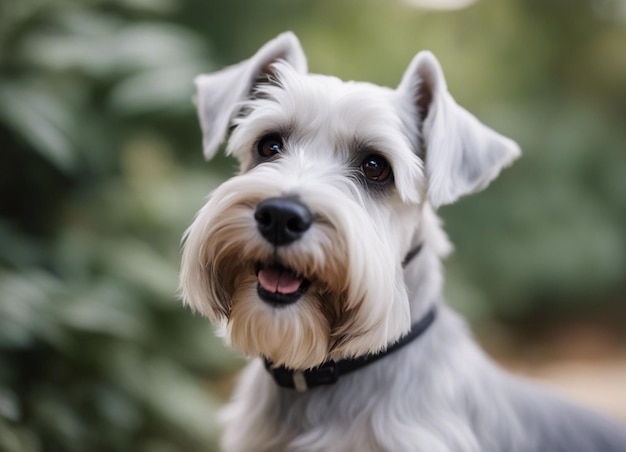 Een miniatuur schnauzer