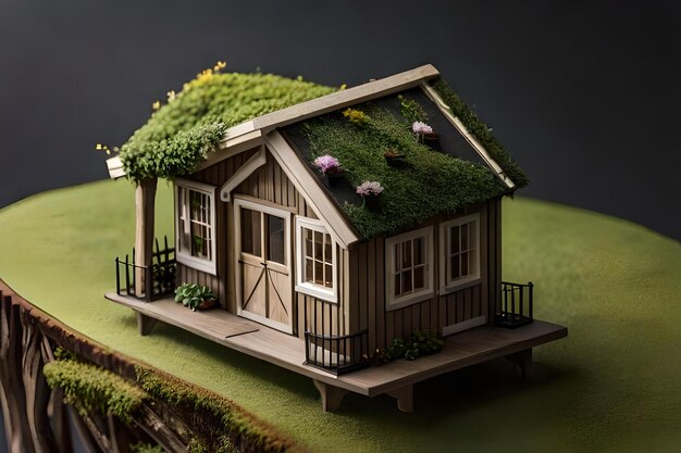 Een miniatuurhuis